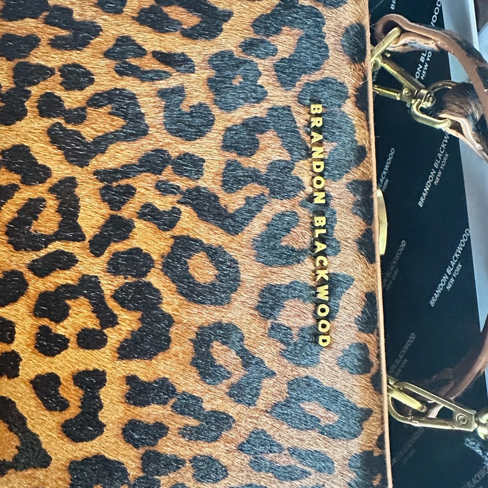 Brandon Blackwood Brown and Black Satchel
